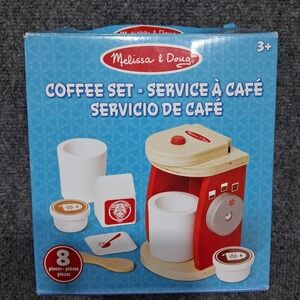 Melissa & Doug Brew and Serve Wooden‎ Coffee Maker Set